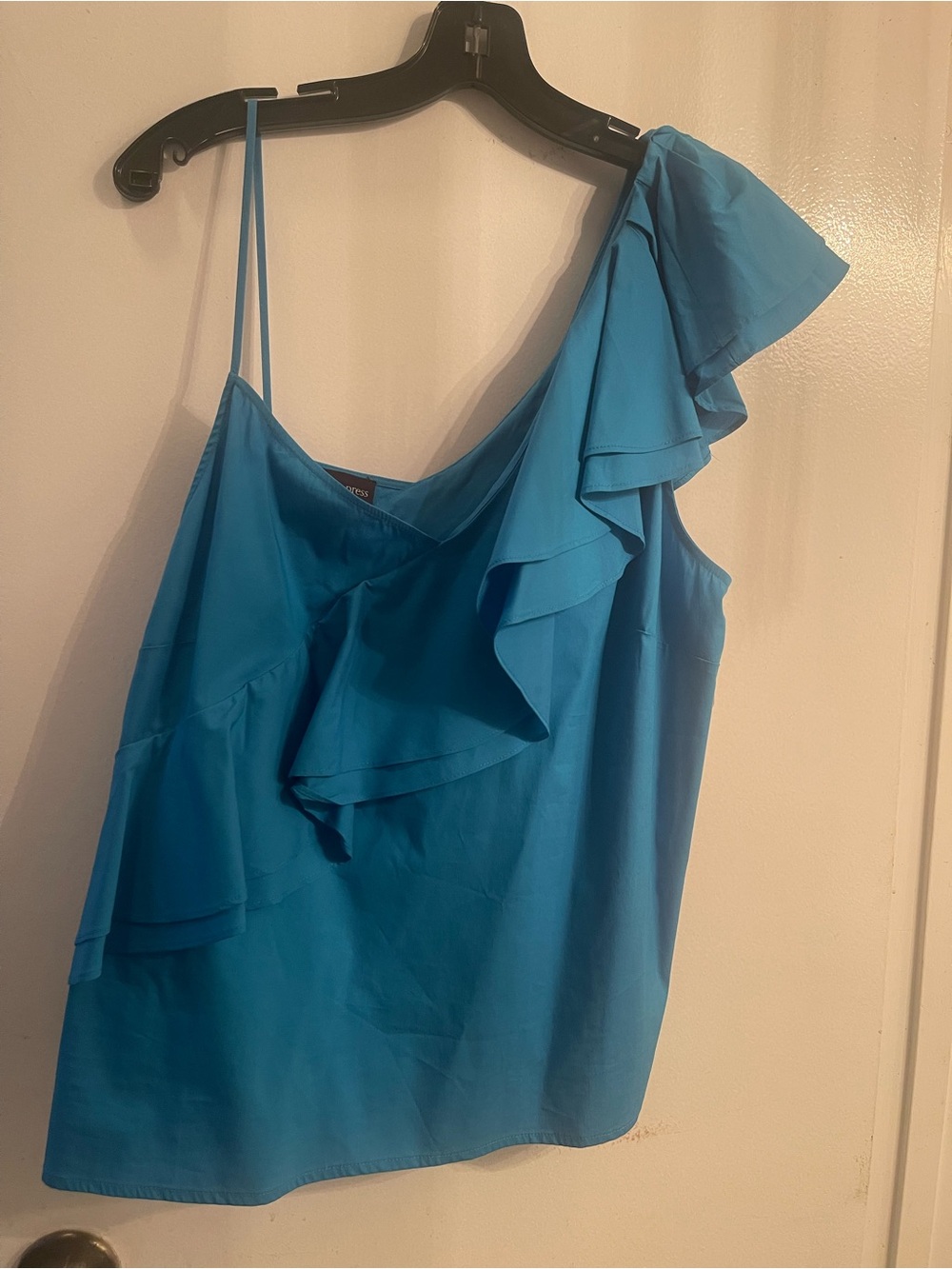 Brand new with tags Free Press One-Shoulder Ruffle Top in Teal